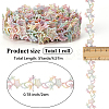 5 Yards Flower Polyester Lace Ribbon OCOR-GF0004-95A-2