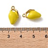 304 Stainless Steel Enamel Pendants STAS-B100-06G-06-3