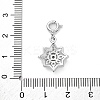 Brass Micro Pave Cubic Zirconia Pendants KK-D360-24P-3