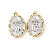 Brass Religion Pendants KK-K408-04G-02-1