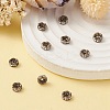 Brass Rhinestone Spacer Beads RB-YW0001-05B-01AB-6