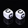 Letter Acrylic Beads PL37C9129-C-2