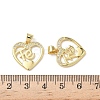 Brass Micro Pave Cubic Zirconia Pendants KK-L243-14G-06-3