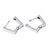 Non-Tarnish 304 Stainless Steel Huggie Hoop Earrings STAS-R115-25P-2