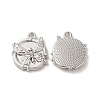Rack Plating Alloy Crystal Rhinestone Pandants ALRI-O024-05P-1