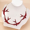 Alloy Enamel Link Chain Necklaces WG1FAB4-01-3