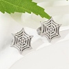 Non-Tarnish 304 Stainless Steel Spider Web Stud Earrings LS-EJEW-G294-01P-1
