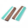 Resin & Walnut Wood Pendants X-RESI-S389-073A-A03-3