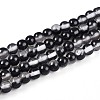 Baking Paint Transparent Glass Beads Strands DGLA-N011-4mm-10-1