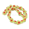 Baking Paint Glass Bumpy Beads Heart LAMP-V001-09A-2