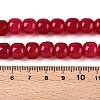 Dyed Natural White Jade Beads Strands G-T138-S14-5