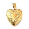 316 Stainless Steel Locket Pendants STAS-C123-02A-G-1