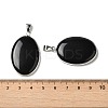 Natural Obsidian Pendants G-M415-01P-01-3