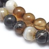 Natural Striped Agate/Banded Agate Beads Strands G-I254-03B-01-3