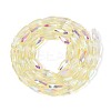 AB Color Plated Transparent Glass Teardrop Beads Strands EGLA-T029-08D-2