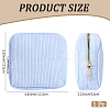 Corduroy Cloth Cosmetic Zipper Bags AJEW-WH20017-50A-2