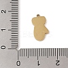 Christmas Theme Ion Plating(IP) 304 Stainless Steel Enamel Charms STAS-Z083-06G-03-3