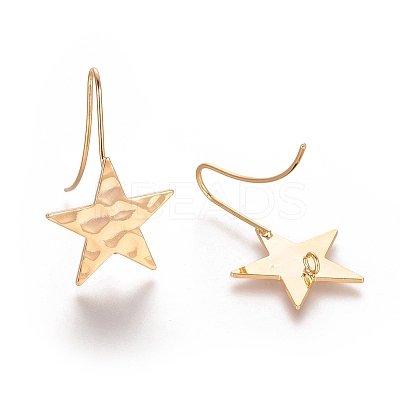 Brass Ear Stud Findings X-KK-T027-63G-1