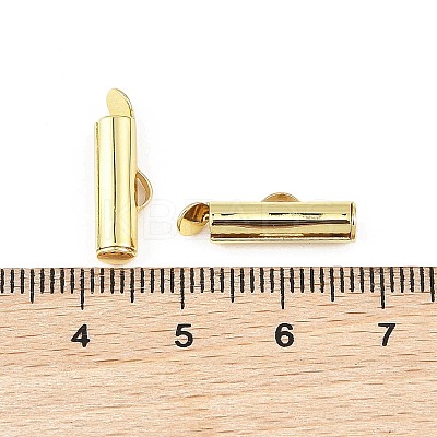SHEGRACE Brass Slide On End Clasp Tubes XGRQ1R533-357G-1