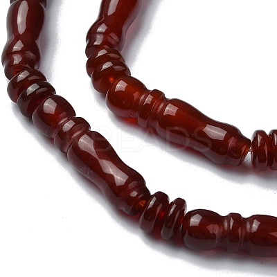 Natural Carnelian(Dyed & Heated) Beads Strands G-C135-B01-01-1