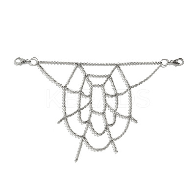 Gothic Style Alloy Spider Web Pants Chains for Women Men FS-WGF5DC8-01-1