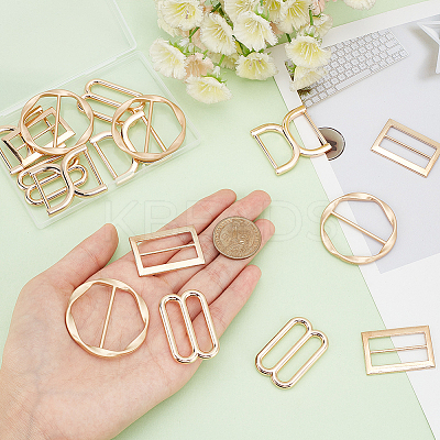 16Pcs 4 Style Zinc Alloy Bag Connector Anchor Buckles FIND-WR0008-40-1