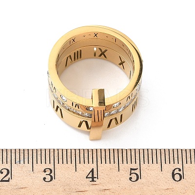 304 Stainless Steel Cubic Zirconia Finger Rings for Women Men RJEW-F189-06G-1