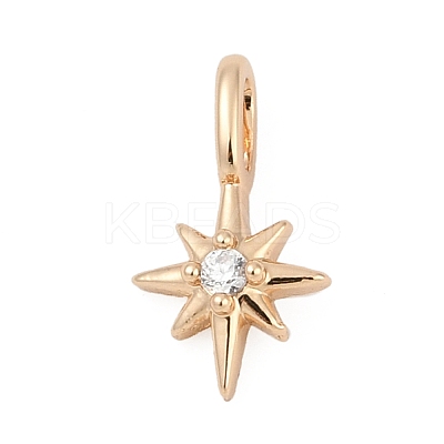 Brass Micro Pave Cubic Zirconia Pendants LS-KK-Q096-04A-G-1