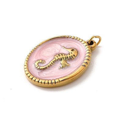 304 Stainless Steel Enamel Pendants STAS-B093-02G-02-1