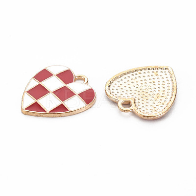 Alloy Enamel Pendants ENAM-S121-176A-RS-1