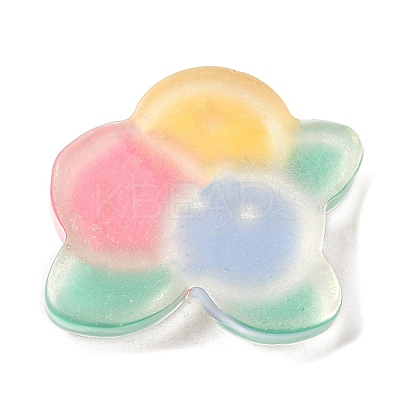 Translucent Resin Cabochons RESI-H147-01F-1