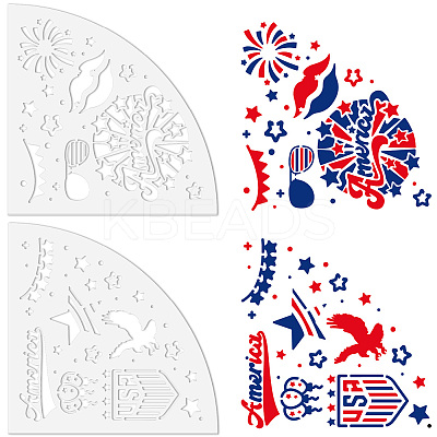 Acrylic Tie Dye Stencils Reusable Art Painting Template DIY-WH0429-003-1