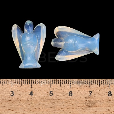 Synthetic Opalite Gemstone Carved Angle Figurines GG-CBA8396-A18-1