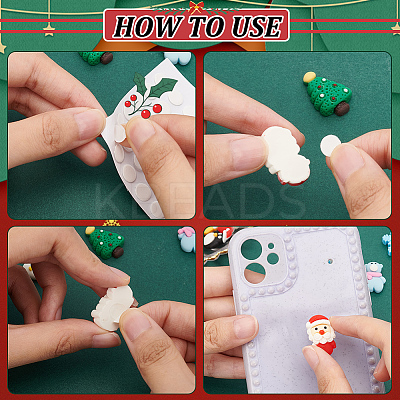 30Pcs 15 Styles Christmas Theme Opaque Resin Cabochons CRES-BC0001-08-1