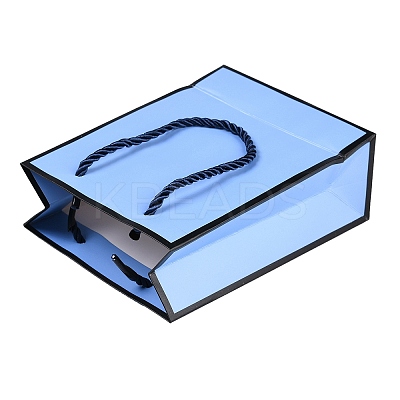 Rectangle Paper Bags with Twisted Rope Handles CARB-L011-01A-03-1