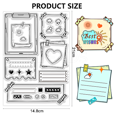 Flower PVC Stamps DIY-WH0582-0054-1