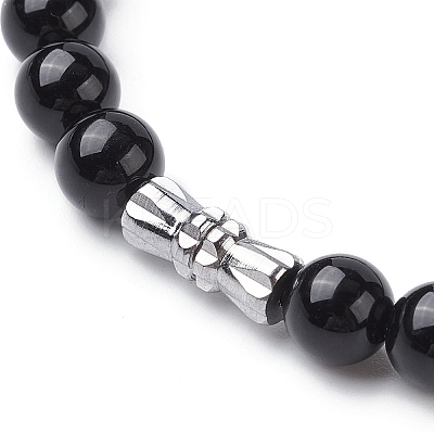 Natural Mixed Gemstone Graduated Beaded Necklace NJEW-JN04483-1