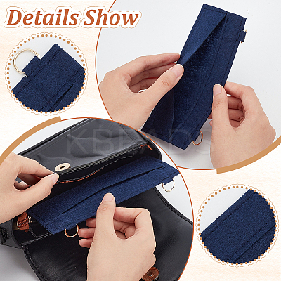 4Pcs 4 Colors Wool Felt Bag Organizer Inserts FIND-WR0007-27B-1