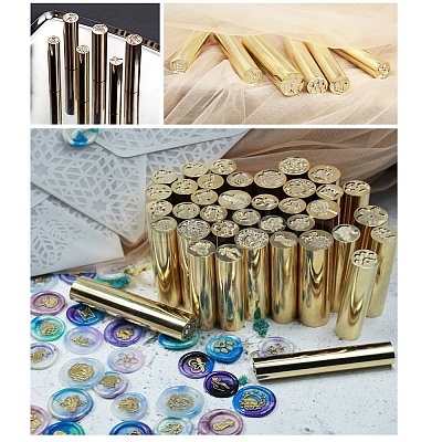 Wax Seal Stamp AJEW-WH0104-88O-1
