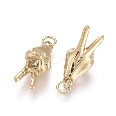 Ion Plating(IP) 304 Stainless Steel ASL Charms STAS-I164-023G-1