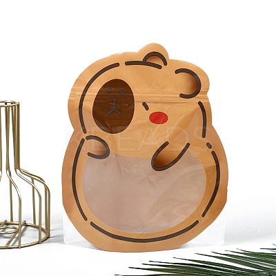 Cartoon Animal PET Cookies Resealable Packaging Bags LS-PW-WG28C20-01-1