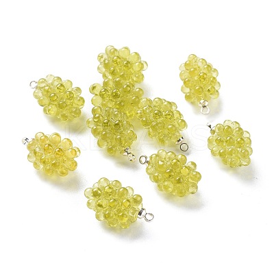 Autumn Theme Resin Pendants KY-I007-46B-1