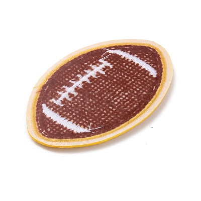 Sports Ball Theme Computerized Towel Fabric Embroidery Iron on Cloth Patches PATC-WH0007-23F-1