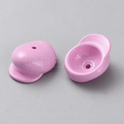 Opaque Acrylic Beads MACR-WH0007-135F-1
