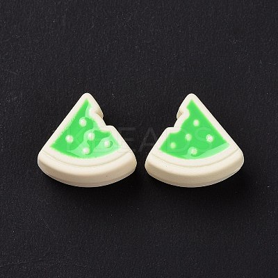 Rubberized Style Acrylic European Beads SACR-E009-13-1