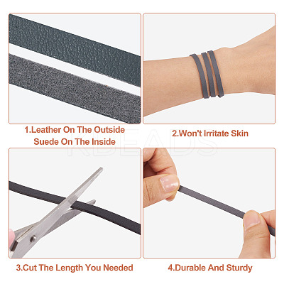 20 Strands 20 Colors Flat Imitation Leather Cord WL-TA0001-01-1