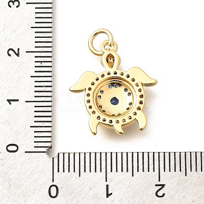 Brass Micro Pave Cubic Zirconia Pendants KK-Q040-02E-G-1