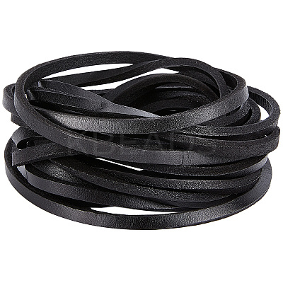 Flat Cowhide Leather Cord WL-GF0001-10B-02-1