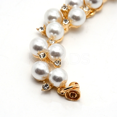 ABS Plastic Beaded Chain for DIY Keychains AJEW-WH0188-83-1