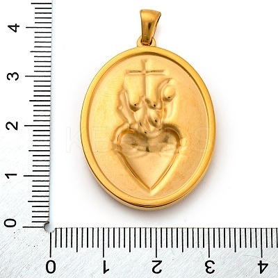 Religion Golden Tone 304 Stainless Steel Pendants LS-STAS-K289-01G-02-1